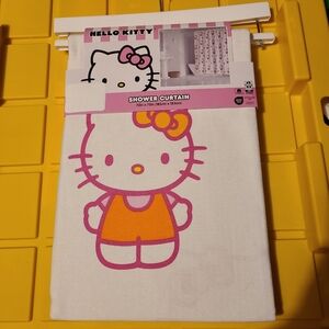 Hello Kitty With Mushrooms Shower Curtain